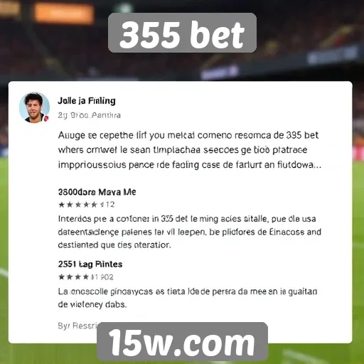 Feedback de jogadores sobre a 355 bet